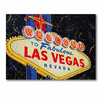 COURTSIDE MARKET Studio Series Las Vegas Sign Canvas Wall Art