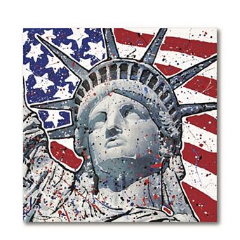 COURTSIDE MARKET Studio Series Statue of Liberty II Canvas Wall Art