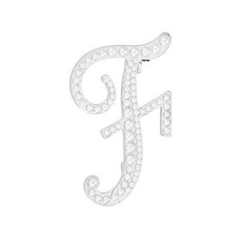 Letter Brooch Pins, Pearl Initial Alphabet Letter Lapel Badges Pin for Clothes Bouquet Hat Bag Craft