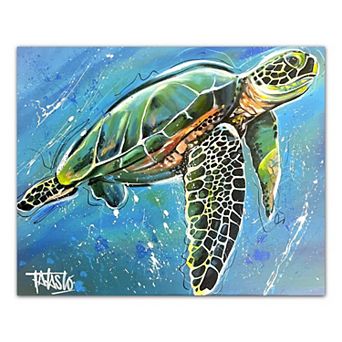 COURTSIDE MARKET Studio Series Sea Turtle Canvas Wall Art