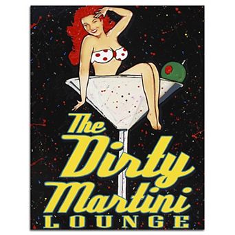 COURTSIDE MARKET Studio Series Dirty Martini Lounge Gallery-Wrapped Canvas Wall Art