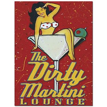 COURTSIDE MARKET Studio Series Dirty Martini Lounge II Gallery-Wrapped Canvas Wall Art