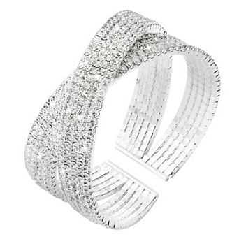 Crystal Layered Cuff Bracelet