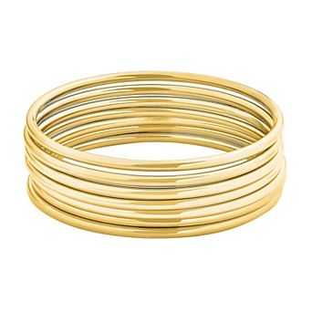 Round Bangle Bracelet Set