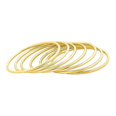 Round Bangle Bracelet Set