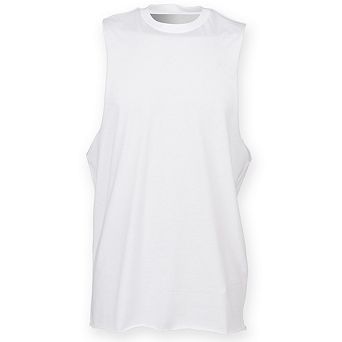 Skinnifit Mens High Neck Slash Armhole Vest