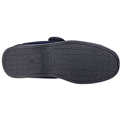 Fleet & Foster Mens Sam Touch Fastening Slippers