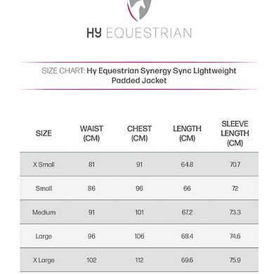 Hy Womens/Ladies Synergy Lightweight Padded Jacket