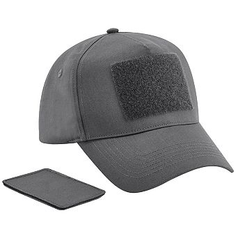 Beechfield Unisex Adult 5 Panel Removable Patch Cap