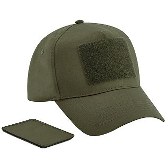 Beechfield Unisex Adult 5 Panel Removable Patch Cap