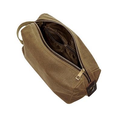 Quadra Heritage Leather Trim Toiletry Bag