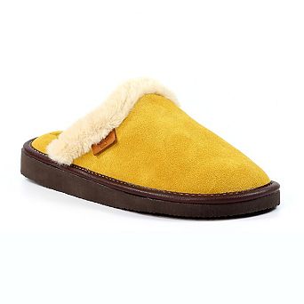 Lazy Dogz Womens/Ladies Otto Faux Fur Trim Suede Slippers