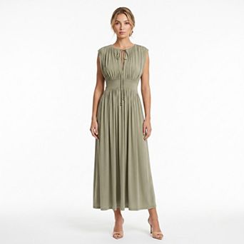 Women's Taylor Tie Neck Maxi Dress