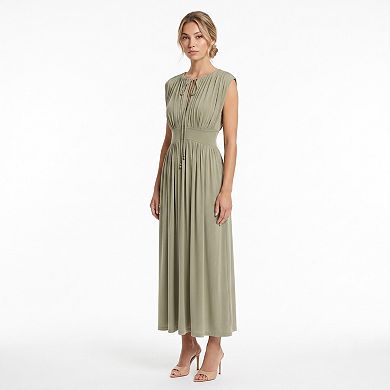 Women's Taylor Tie Neck Maxi Dress
