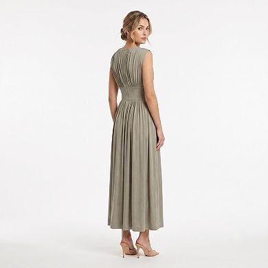 Women's Taylor Tie Neck Maxi Dress