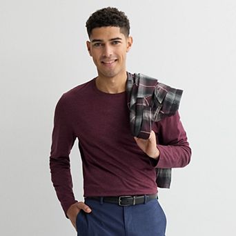 Men's Apt. 9 Long Sleeve Modern Luxe Crew