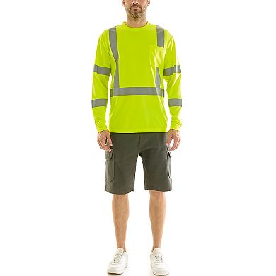 Men's Hallstatt High Visibility Reflective Safety Long Sleeve Tee