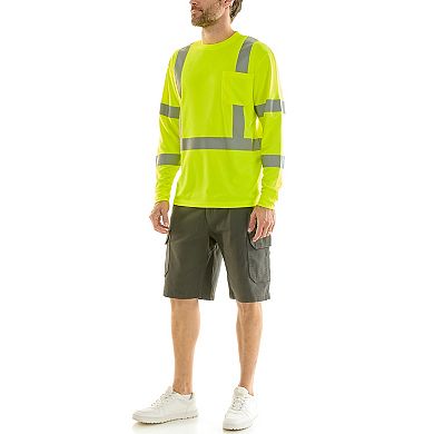 Men's Hallstatt High Visibility Reflective Safety Long Sleeve Tee