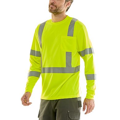 Men's Hallstatt High Visibility Reflective Safety Long Sleeve Tee