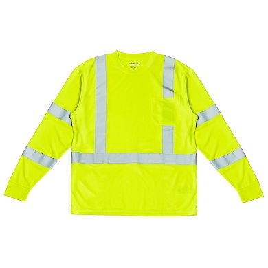 Men's Hallstatt High Visibility Reflective Safety Long Sleeve Tee