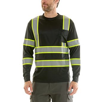 Men's Hallstatt High Visibility Reflective Safety Long Sleeve Tee