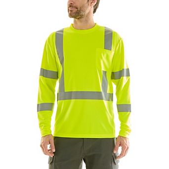 Men's Hallstatt High Visibility Reflective Safety Long Sleeve Tee