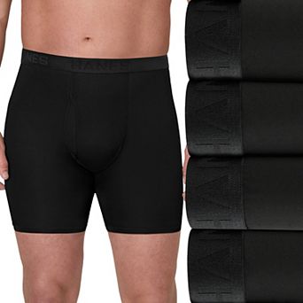 Big & Tall Hanes® Ultimate 3+1 Bonus Pack Comfort Sport Boxer Briefs Underwear