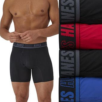 Men's Hanes® Ultimate 3+1 Bonus Pack Moves X-TEMP® Performance Boxer Briefs Underwear