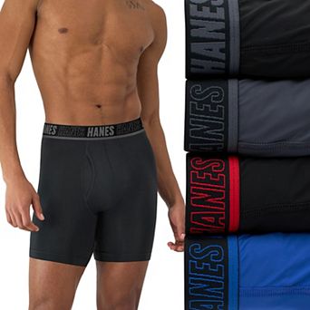 Men's Hanes® Ultimate 3+1 Bonus Pack Moves X-TEMP® Performance Boxer Briefs Underwear