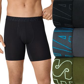 Men's Hanes® Ultimate 3-Pack All Day Dry Boxer Briefs Underwear