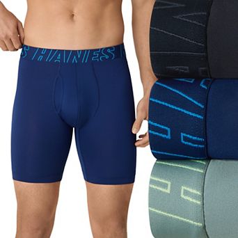 Men's Hanes® Ultimate® 3-Pack Long Leg Boxer Briefs Underwear