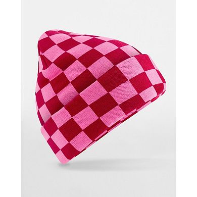 Beechfield Unisex Adult Checkerboard Beanie