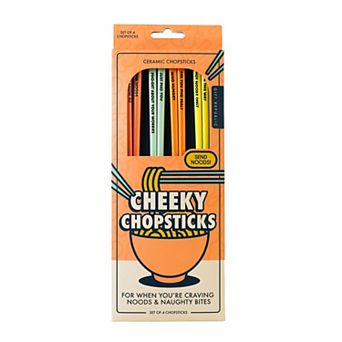 Gift Republic Cheeky Chopsticks Set of 4 Chopsticks