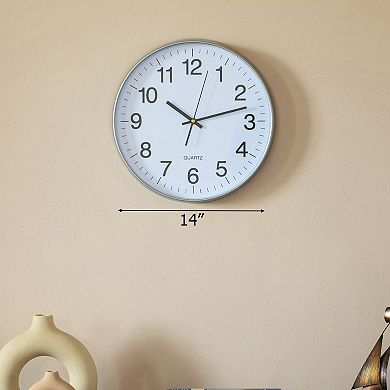 Clockswise Analog Clock Silent, Non-Ticking for Wall