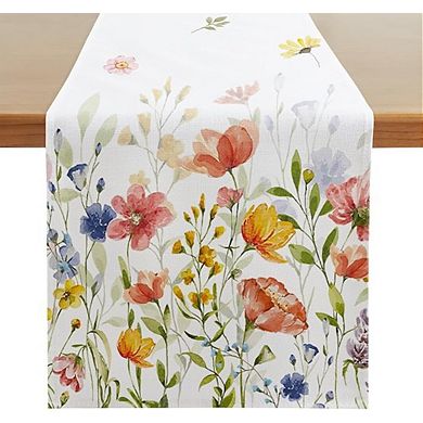 Wildflower Spring Table Runner 13x36 Inch Easter Summer Indoor/Outdoor Decor