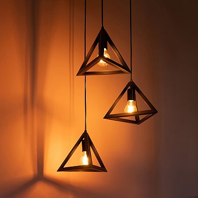 Set of 3 Triangle-Shaped Ceiling Light