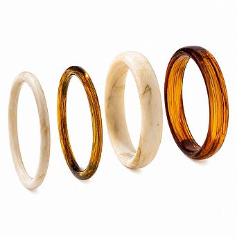 Chunky Acrylic Bangle Set