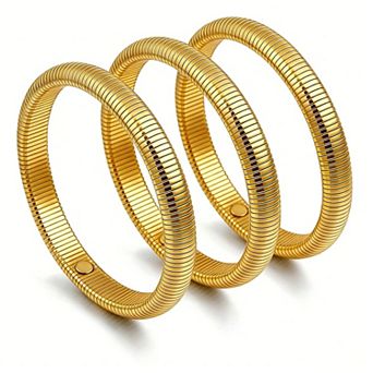 Chunky Bangle Bracelet Set