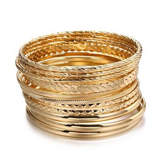 Chunky Twisted Wrist Bangles