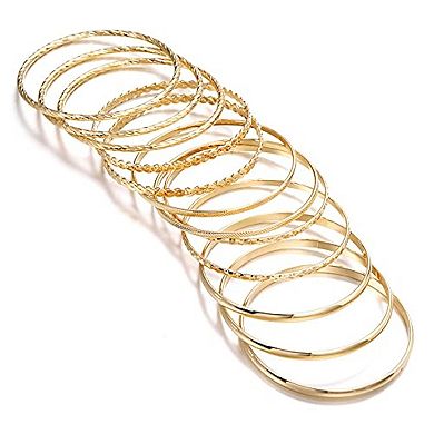 Chunky Twisted Wrist Bangles