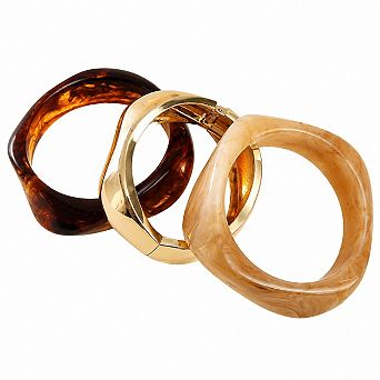Chunky Resin Bangle Set