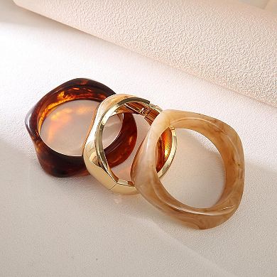 Chunky Resin Bangle Set