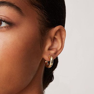 Chunky Open Hoop Earrings