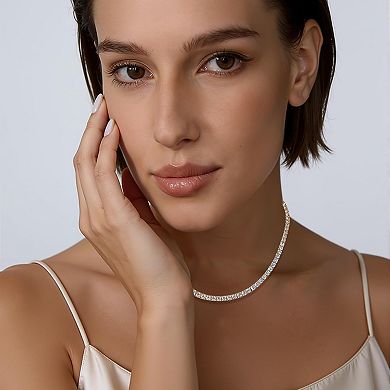 Cubic Zirconia Tennis Necklace