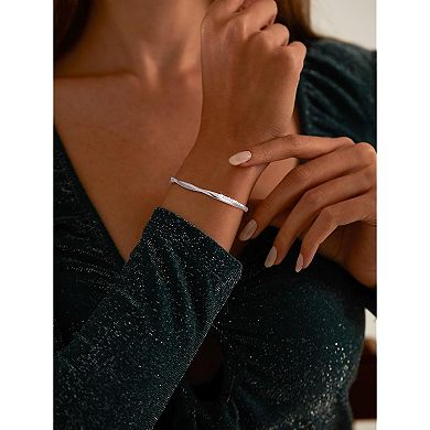 Cubic Zirconia Cuff Bracelet