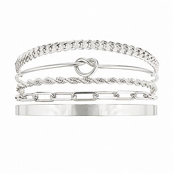 Chunky Link Bracelet Set