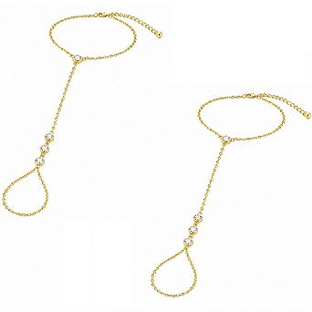 Cubic Zirconia Hand Chain
