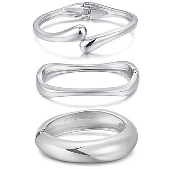 Chunky Bangle Bracelet Set