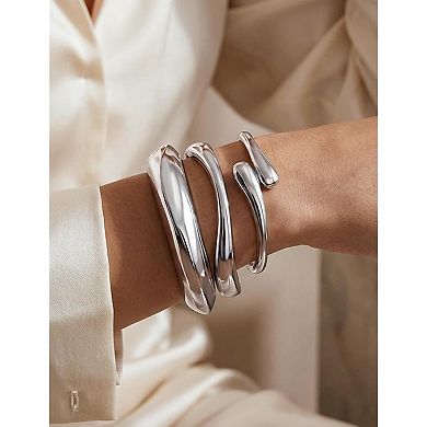 Chunky Bangle Bracelet Set