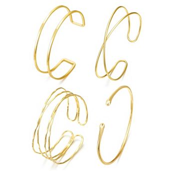 Coil Arm Cuff Bracelet Set